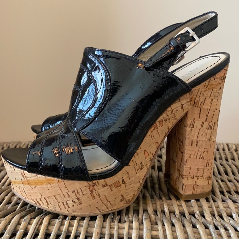 Nine West cork heels